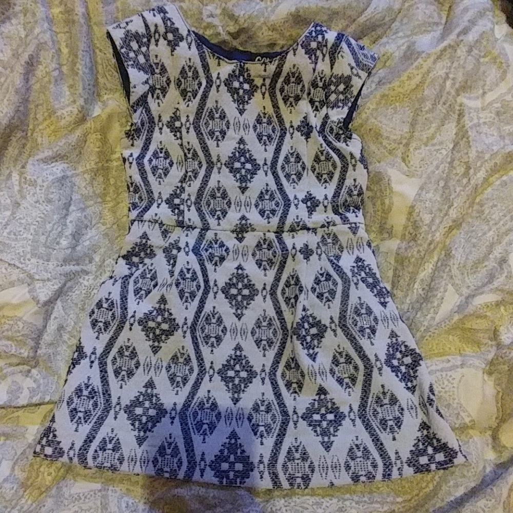 Girls Blue and white dress size 3T